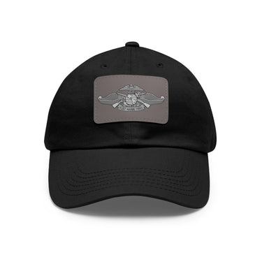 Navy FMF Pin with Leather Patch (Rectangle)